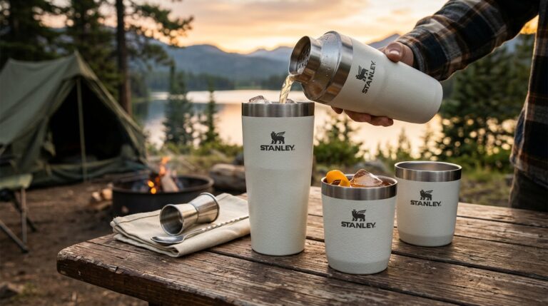 STANLEY Happy Hour Cocktail Shaker Set 20 oz | Bartender Kit for Camping and Travel | Cocktail Drink Mixing Set with 2 Cups | Insulated Stainless Steel | BPA-Free | Hammertone Frost: A Comprehensive Guide